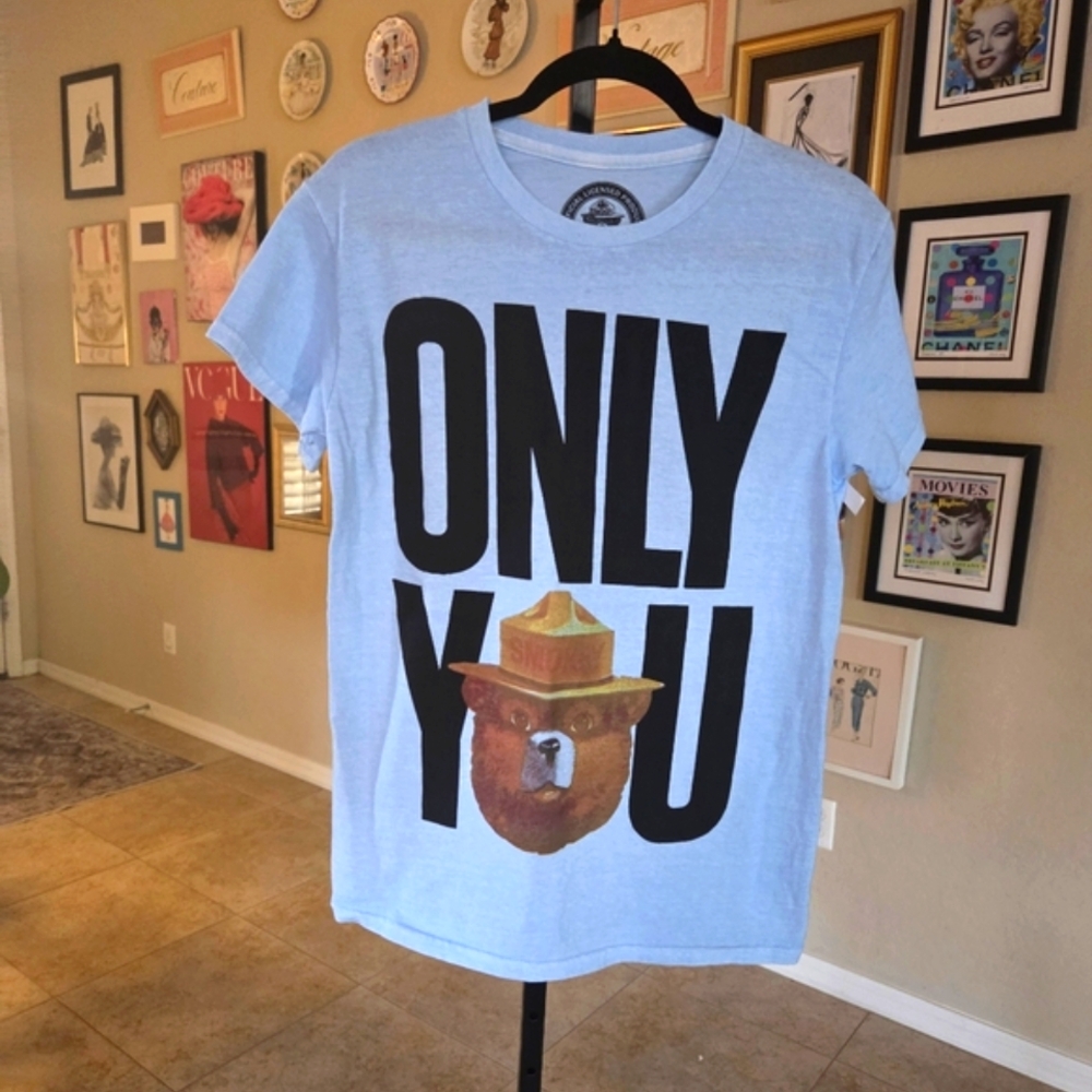 Offical Smokey The Bear Only You Tee Shirt NWT